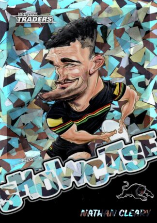 2025 NRL Traders Silver Showcase Caricatures - SS13 Nathan Cleary Penrith Panthers