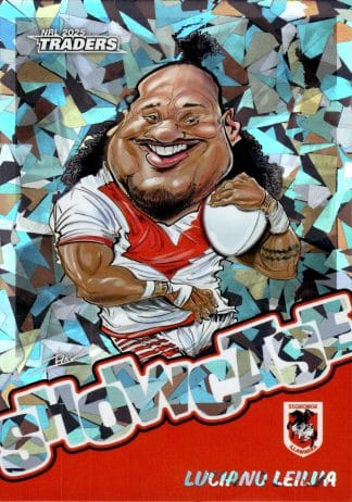 2025 NRL Traders Silver Showcase Caricatures - SS15 Luciano Leilua St George Dragons