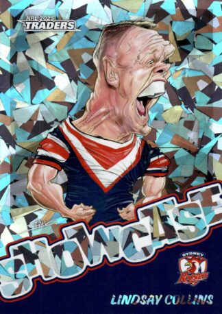 2025 NRL Traders Silver Showcase Caricatures - SS16 Lindsay Collins Sydney Roosters