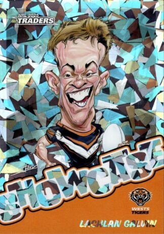 2025 NRL Traders Silver Showcase Caricatures - SS18 Lachlan Galvin Wests Tigers