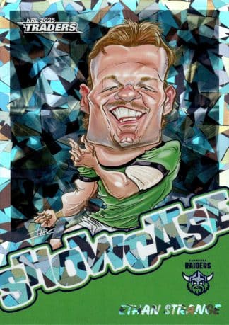 2025 NRL Traders Titanium Showcase Caricatures - ST03 Ethan Strange Canberra Raiders