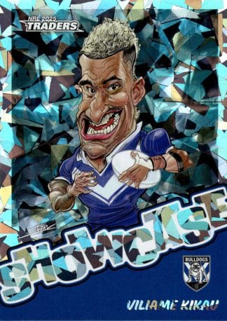 2025 NRL Traders Titanium Showcase Caricatures - ST04 Viliame Kikau Canterbury Bulldogs