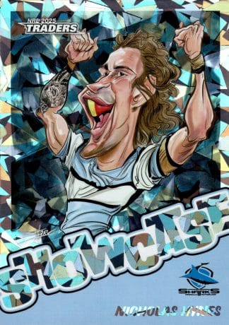 2025 NRL Traders Titanium Showcase Caricatures - ST05 Nicholas Hynes Cronulla Sharks