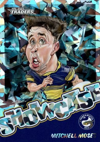 2025 NRL Traders Titanium Showcase Caricatures - ST12 Mitchell Moses Parramatta Eels