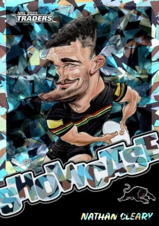 2025 NRL Traders Titanium Showcase Caricatures - ST13 Nathan Cleary Penrith Panthers