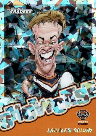 2025 NRL Traders Titanium Showcase Caricatures - ST18 Lachlan Galvin Wests Tigers