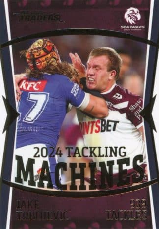 2025 NRL Traders NRL Tackling Machine - TM07 Jake Trbojevic Manly Sea Eagles