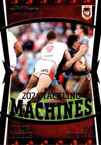 2025 NRL Traders NRL Tackling Machine - TM14 Jacob Liddle St George Dragons