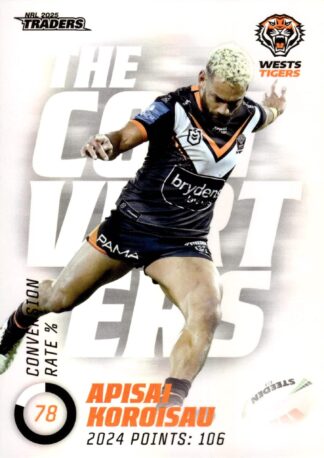 2025 NRL Traders NRL The Converters - TC17 Apisai Koroisau Wests Tigers