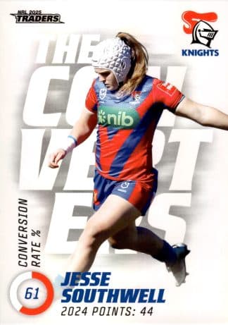 2025 NRL Traders NRLW The Converters - TC22 Jesse Southwell Newcastle Knights