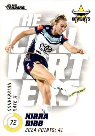 2025 NRL Traders NRLW The Converters - TC23 Kirra Dibb North QLD Cowboys