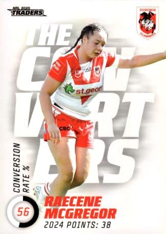 2025 NRL Traders NRLW The Converters - TC25 Raecene McGregor St George Dragons