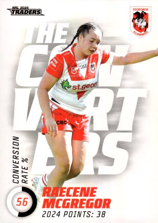2025 NRL Traders NRLW The Converters - TC25 Raecene McGregor St George Dragons