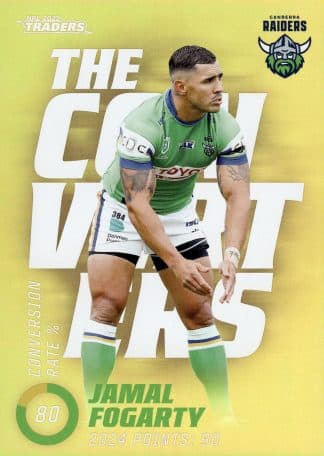 2025 NRL Traders NRL The Converters Parallel - TCP02 Jamal Fogarty Canberra Raiders