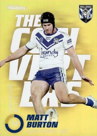 2025 NRL Traders NRL The Converters Parallel - TCP03 Matt Burton Canterbury Bulldogs