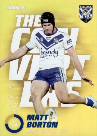 2025 NRL Traders NRL The Converters Parallel - TCP03 Matt Burton Canterbury Bulldogs