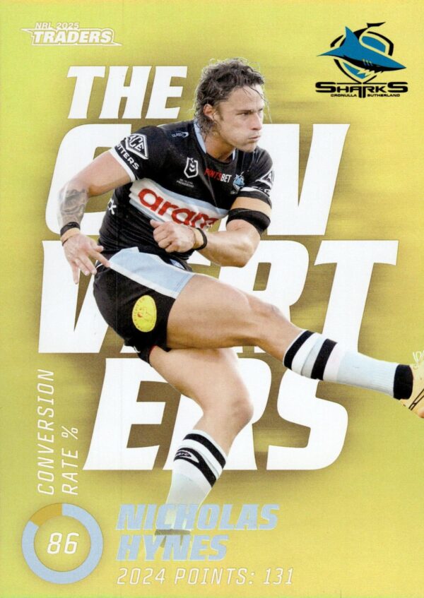 2025 NRL Traders NRL The Converters Parallel - TCP04 Nicholas Hynes Cronulla Sharks