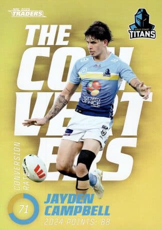 2025 NRL Traders NRL The Converters Parallel - TCP06 Jayden Campbell Gold Coast Titans