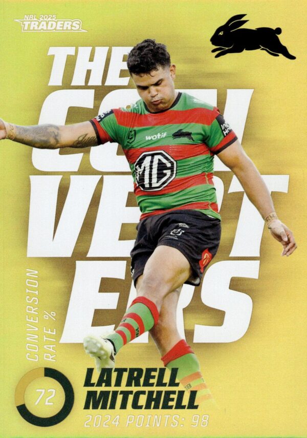 2025 NRL Traders NRL The Converters Parallel - TCP13 Latrell Mitchell South Sydney Rabbitohs