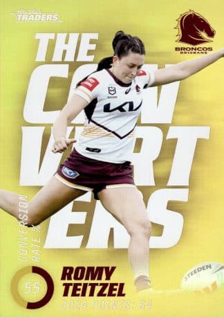 2025 NRL Traders NRLW The Converters Parallel - TCP18 Romy Teitzel Brisbane Broncos