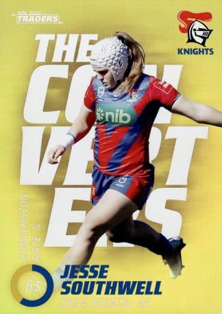 2025 NRL Traders NRLW The Converters Parallel - TCP22 Jesse Southwell Newcastle Knights