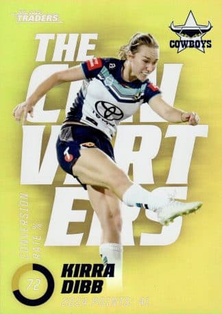 2025 NRL Traders NRLW The Converters Parallel - TCP23 Kirra Dibb North QLD Cowboys