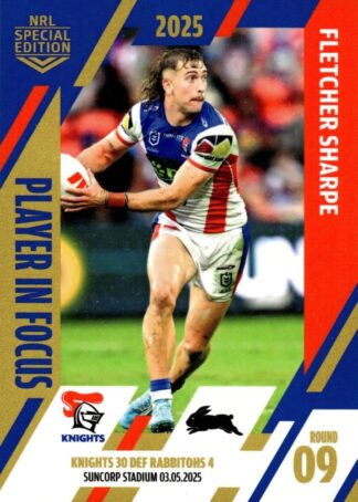 2025 NRL Player In Focus Round 09 - IF09 Fletcher Sharpe Newcastle Knights