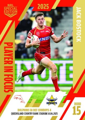 2025 NRL Player In Focus Round 15 - IF15 Jack Bostock Dolphins