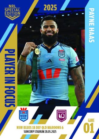 2025 NRL Player In Focus State Of Origin - IF SOO 01 Payne Haas NSW Blues