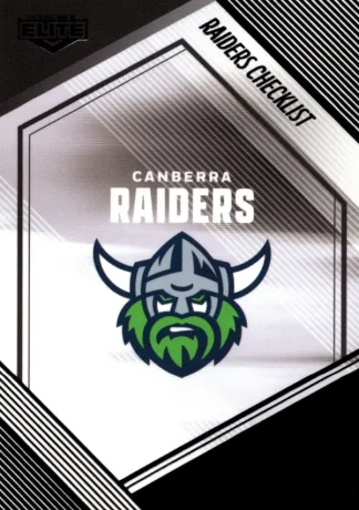 2025 NRL Elite Black Diamond Mojo - MB010 Checklist Canberra Raiders