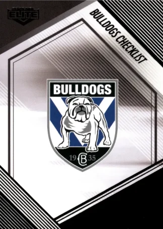 2025 NRL Elite Black Diamond Mojo - MB019 Checklist Canterbury Bulldogs