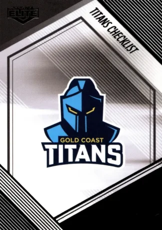 2025 NRL Elite Black Diamond Mojo - MB046 Checklist Gold Coast Titans