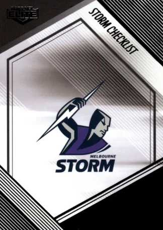 2025 NRL Elite Black Diamond Mojo - MB064 Checklist Melbourne Storm