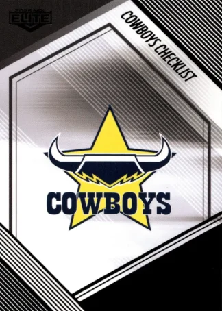 2025 NRL Elite Black Diamond Mojo - MB082 Checklist North Queensland Cowboys