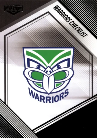 2025 NRL Elite Black Diamond Mojo - MB136 Checklist Warriors