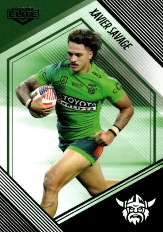 2025 NRL Elite Emerald Mojo - ME015 Xavier Savage Canberra Raiders