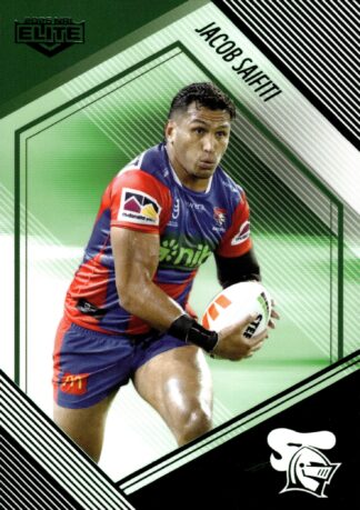 2025 NRL Elite Emerald Mojo - ME078 Jacob Saifiti Newcastle Knights