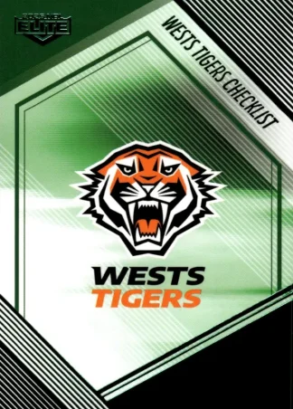 2025 NRL Elite Emerald Mojo - ME145 Checklist Wests Tigers