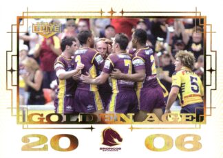 2025 NRL Elite Golden Age - GA01 Brisbane Broncos - 2006