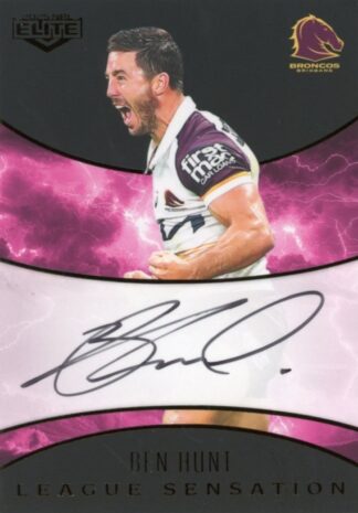 2025 NRL Elite Black League Sensations Signature - LSB01 Ben Hunt Brisbane Broncos
