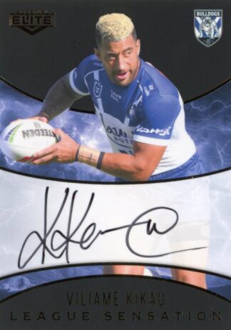 2025 NRL Elite Black League Sensations Signature - LSB03 Viliame Kikau Canterbury Bulldogs