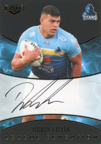2025 NRL Elite Black League Sensations Signature - LSB06 David Fifita Gold Coast Titans