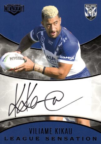 2025 NRL Elite Team League Sensations Signature - LST03 Viliame Kikau Canterbury Bulldogs