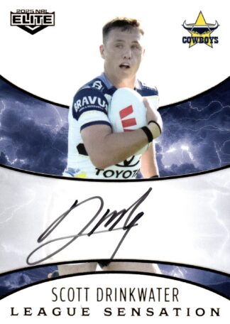2025 NRL Elite White League Sensations Signature - LSW10 Scott Drinkwater North QLD Cowboys