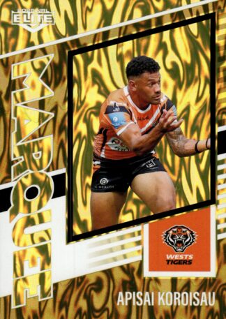 2025 NRL Elite Marquee Gold - MG42 Apisai Koroisau Wests Tigers