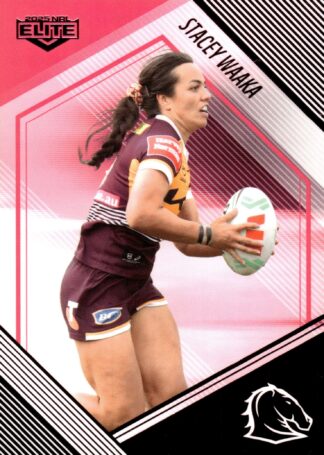 2025 NRL Elite NRLW Pink Diamond Mojo - PD06 Stacey Waaka Brisbane Broncos