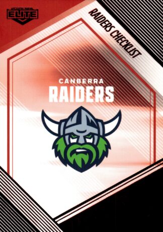 2025 NRL Elite Ruby Mojo - MR010 Checklist Canberra Raiders