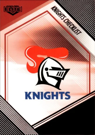 2025 NRL Elite Ruby Mojo - MR073 Checklist Newcastle Knights