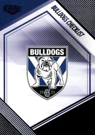 2025 NRL Elite Sapphire Mojo - MS019 Checklist Canterbury Bulldogs