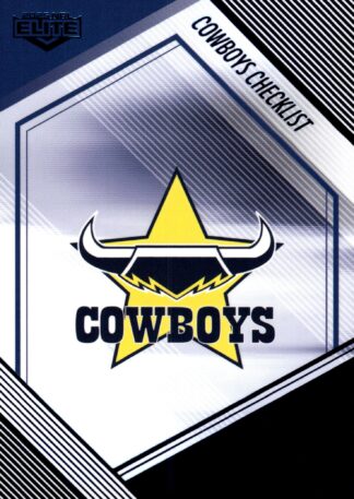 2025 NRL Elite Sapphire Mojo - MS082 Checklist North Queensland Cowboys